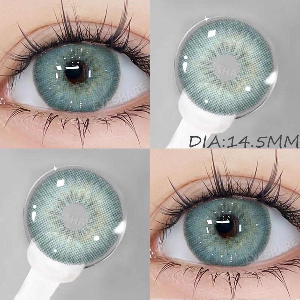 Eyeshare 2 шт. модные новые стильные синие цветные контактные линзы для глаз коричневые цветные контактные линзы для вечеринок блеск для глаз ежегодное использование