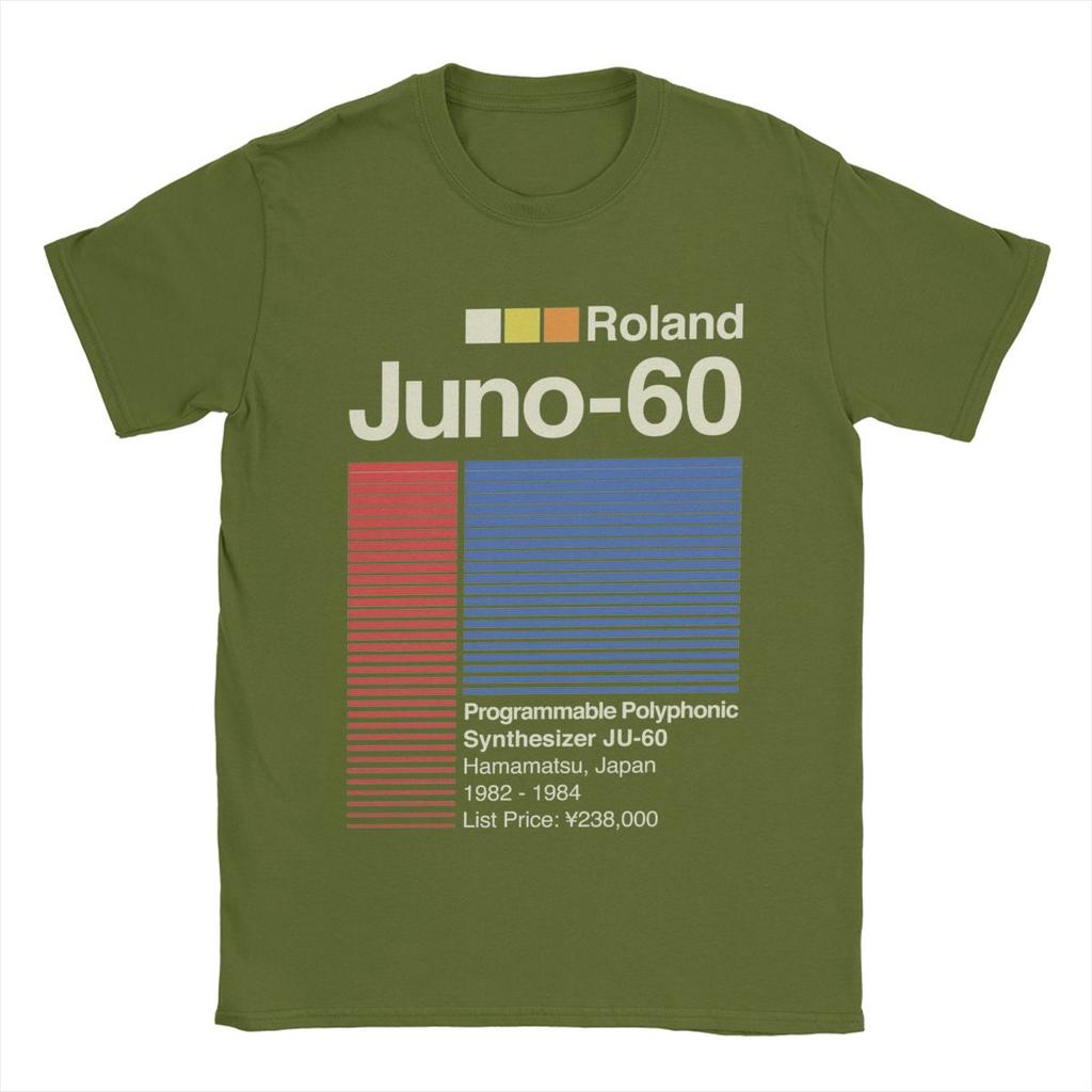 Мужская футболка Juno 60 Horizontal Roland, хлопковая одежда, новинка, футболка с коротким рукавом и круглым вырезом, подарочная футболка