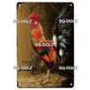 Chicken Zone Metal Sign Vintage Metal Plaque Plates Decor For Pub Bar Garden Wall Decor Tin Signs Fresh Eggs Poster