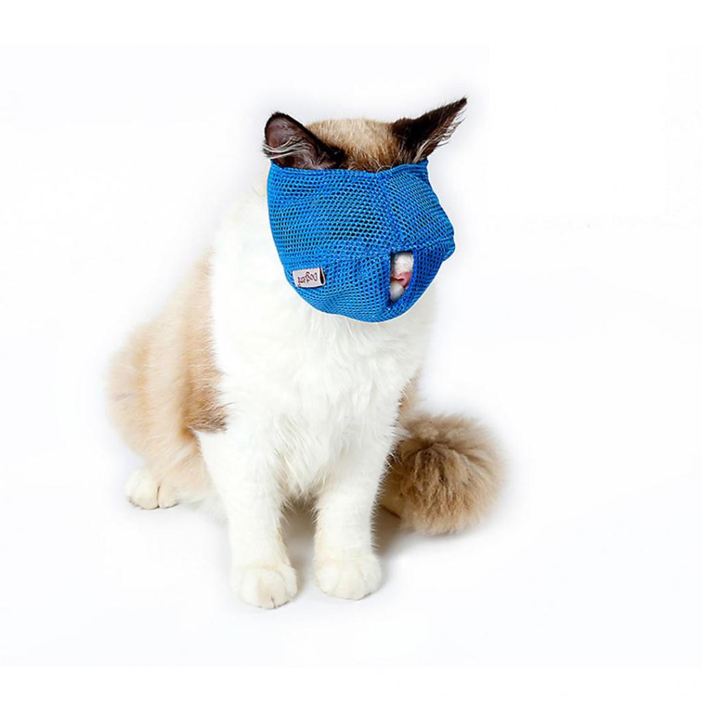Breathable Mesh Lovely Cat Anti Bite Muzzle Travel Tool Bathing Bag Pet Supplies