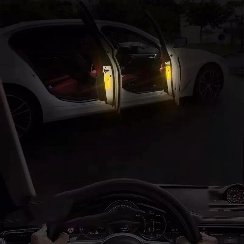 Наклейка на дверь автомобиля Предупреждение о безопасности Светоотражающая отметка Для Mitsubishi Asx Lancer Outlander Pajero Ralliart