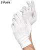 1-10 пар белых хлопковых рабочих перчаток для сухих рук, для работы с пленкой, перчатки для СПА, церемониальные перчатки с высокой эластичностью, бытовые чистящие средства