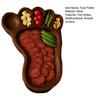 Поднос для закусок в форме стопы, сыр, мясо, фрукты, сервировочный поднос, морской ужин, поднос для вечеринок