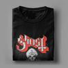 Футболки с принтом Ghost Band Papa Emeritus Rock Metal Мужские 100% Хлопок Новинка Футболки С круглым вырезом Футболки с коротким рукавом Топы Графические