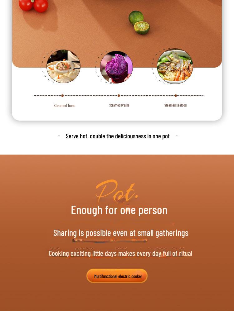 Компактная многофункциональная электрическая лапшеварка: Сковорода с антипригарным покрытием и кастрюля из нержавеющей стали для общежитий