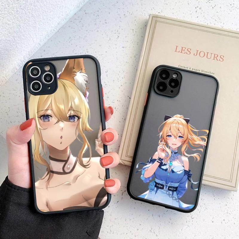Чехол для телефона Cute Girl Jean Genshin для iPhone 14 13 12 11 Mini Pro Max XS X Max XR 8 7 Plus SE 2022, цветной чехол для телефона