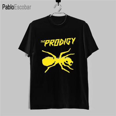 Новая футболка The Prodigy с желтым логотипом, панк-рок группа, мужская, черная, размер S-2XL, крутой подарок, футболка с индивидуальностью, мужская хлопковая футболка