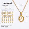 European and American Fashion Stainless Steel Letter Pendant Necklace for Women