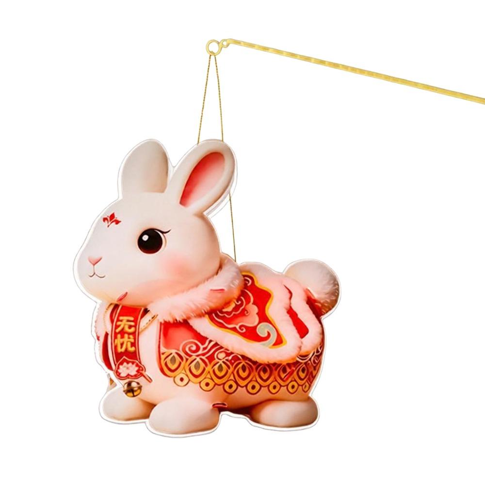 PVC Handheld Lantern Handheld Glowing Lantern Mid-Autumn Festival Rabbit Lantern Children's Craft