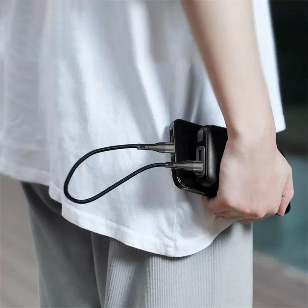 Кабель USB C - USB C Кабель для быстрой зарядки PD 66 Вт Кабель для зарядки USB C Кабель USB Type C Нейлоновый оплетенный кабель для зарядки