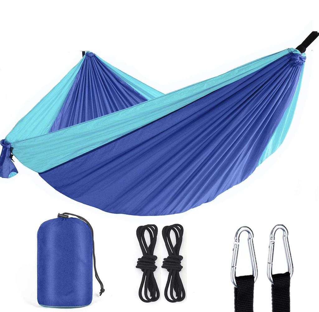 Anti-Rollover Lightweight Outdoor Nylon Hammock – Portable 210T Parachute Cloth