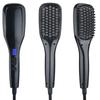 New Fluffy Anti-Static Hair Straightening Brush, Multi-Gear LCD Temp Control, Professional Multi-Function Styling Brush