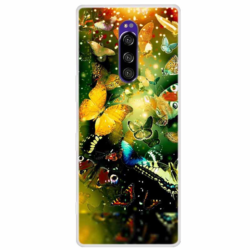 Чехол для Sony Xperia 1 Роскошные Животные Прозрачная Крышка для Sony Xperia1 XZ4 SO-03L SOV40 J8110 J9150 J8170 Корпуса Чехлы для Телефона