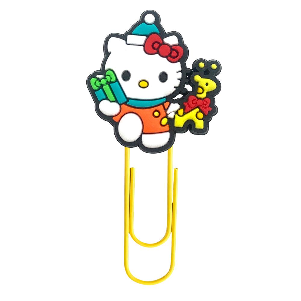 U-образный зажим-органайзер и закладки Hello Kitty - Милые мультяшные канцелярские принадлежности