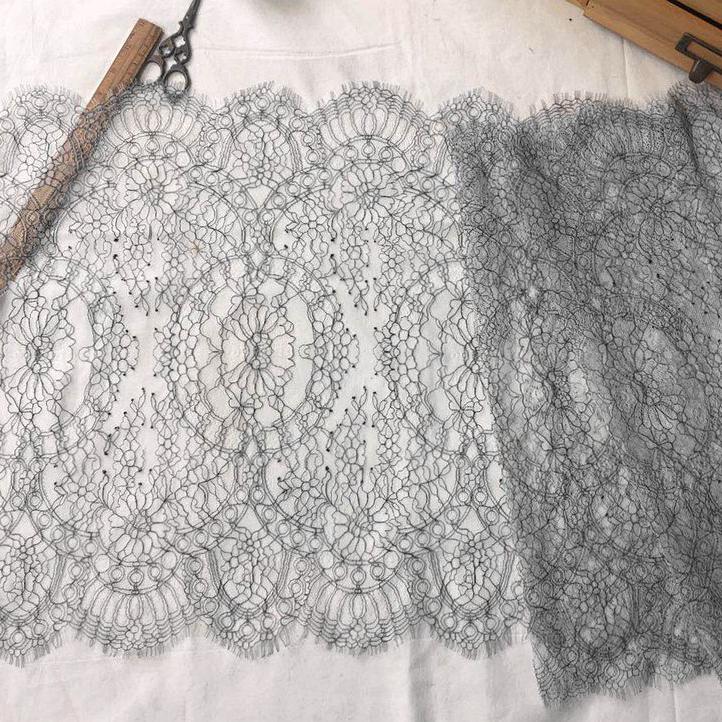 Кружевная ткань для ресниц 3 метра, белая и черная сетчатая пряжа, ресницы, кружевная отделка, одежда, юбка, кружевная ткань, одежда, украшение с вышивкой