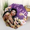 1pc movie Umbrella Portable Folding Umbrella Iron Frame Hole Bone Structure Outdoor Home Umbrella