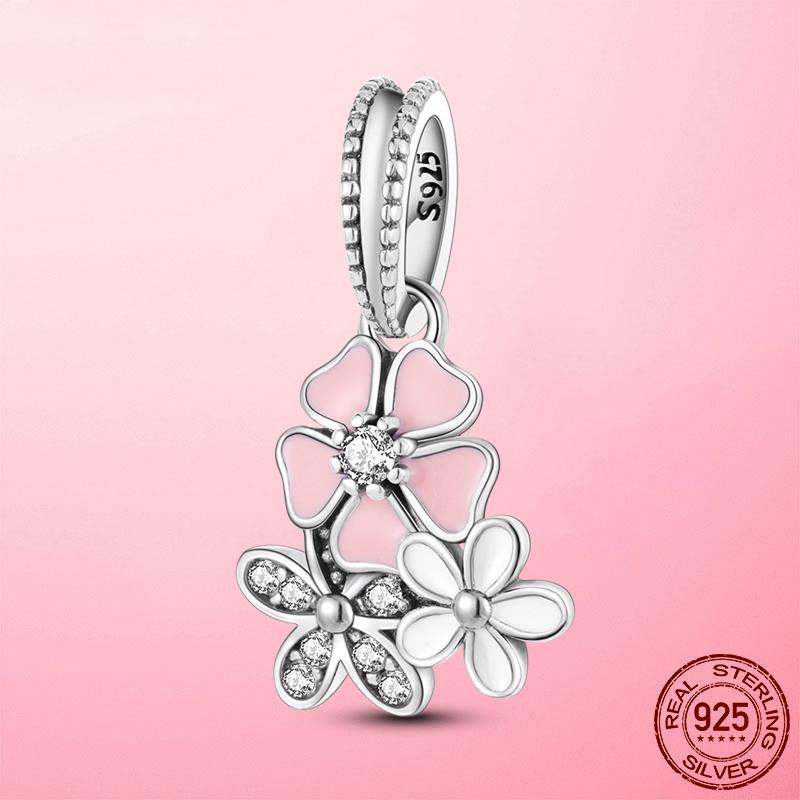 Горячая подвеска в виде сердца в виде компаса, подвеска в виде бусины, серебряная подвеска 925 пробы, оригинальный браслет MULA, сделай сам для изготовления ювелирных изделий