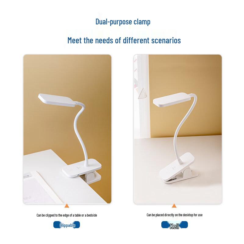 Deli 17858 LED Clip-On USB Rechargeable Desk Lamp