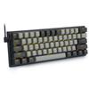 Mechanical Keyboard 61 Keys Gaming Keyboard with Red Axis Yellow LED Backlight Small Compact Keyboard USB Wired English Layout Compatible with Gaming