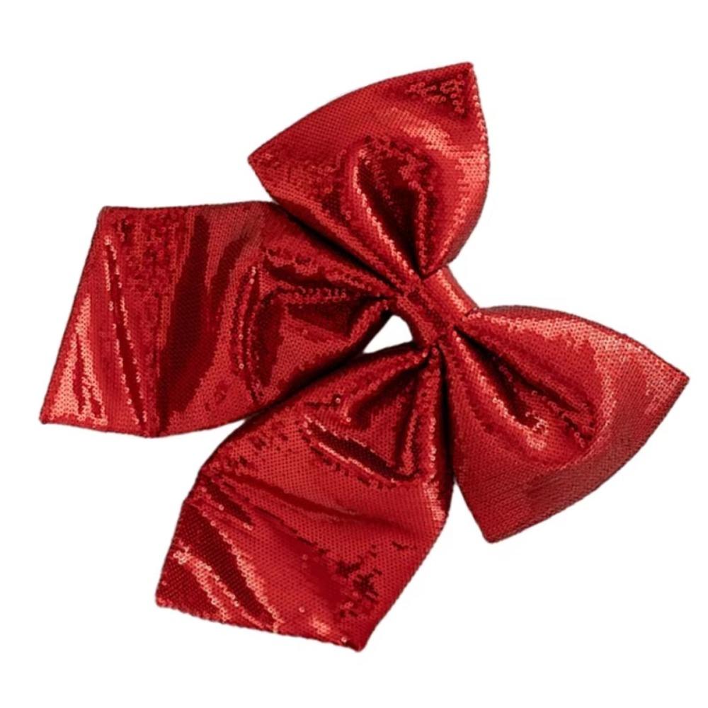 Unique Sequin Fabric Bow No-fading Christmas Tree Accessories Christmas Bow Pendants Home Decor
