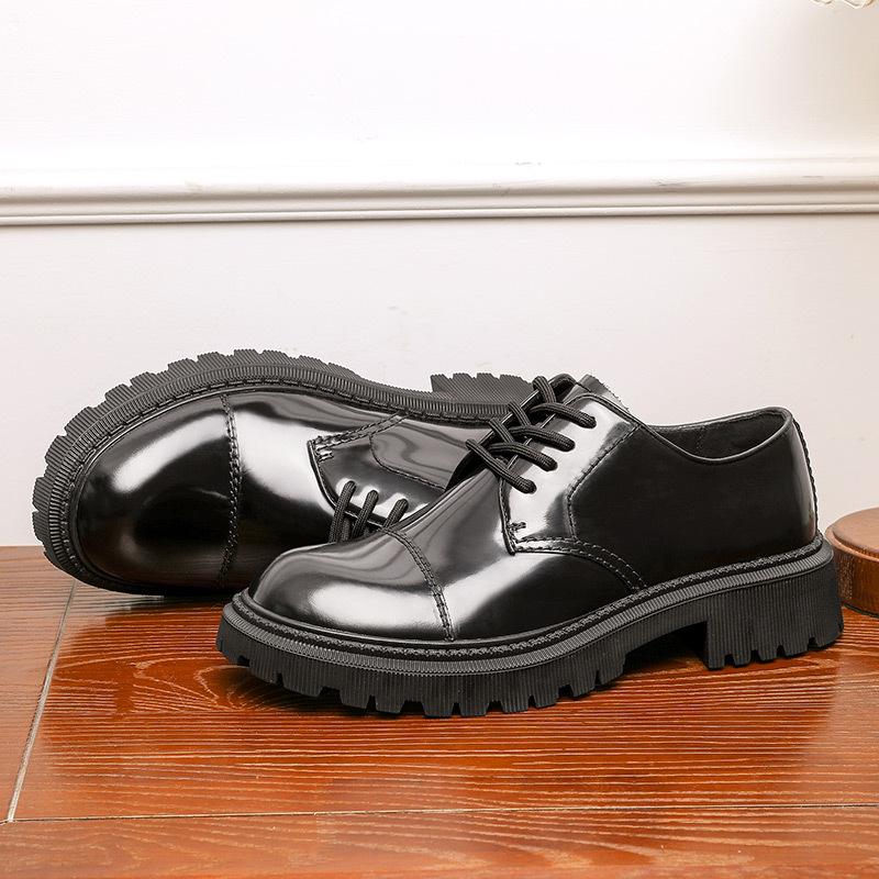 New ModelDesside Is Taller Than The Thick Sole Of The Shoe, Breathable And Versatile, Trendy Casual Leather Shoes For Men