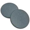 OrangeBase Diatomaceous Earth Coasters, Certified Asbestos-Free, Water-Absorbent, Moisture-Regulating, Deep Gray, Round, Set of 2, Absorbs Water from
