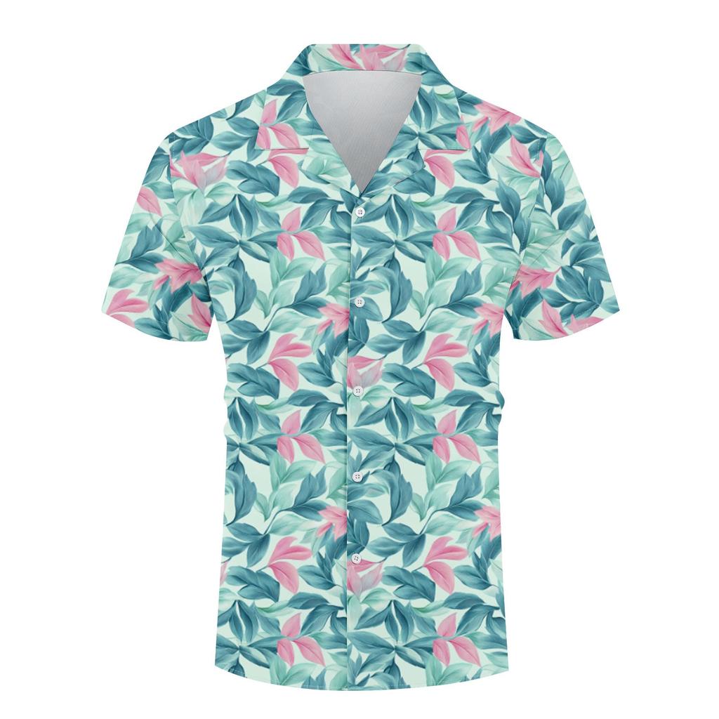 Hawaiian Shirt For Men, Men's Vintage Button Down Bowling Shirts Short Sleeve Summer Beach Shirt