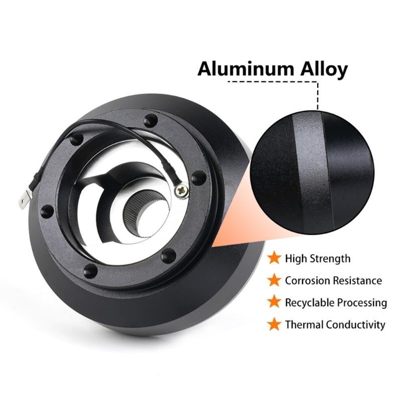 Aluminum Steering Wheel Short Hub Adapter Quick Release Hub Adapter Bosses Kit for Fit, c, ILX