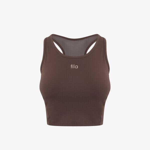 Fila Medium Support Crop Bratop Fs2ith2251f Brn