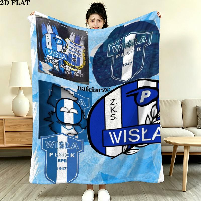 Wisa Pock Print Flannel Blanket, High quality Comfortable for All Seasons, Home Decor, Warmth and Comfort, Perfect for Christmas Gifts