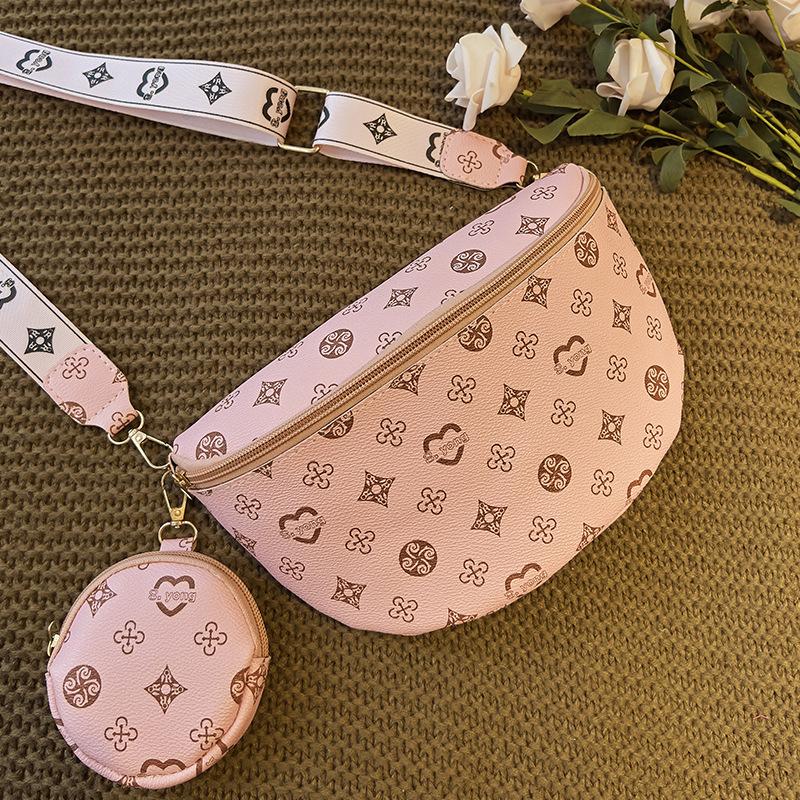 Двухсекционная поясная сумка, сумка через плечо, сумка кросс-боди, новый стиль, женская сумка через плечо