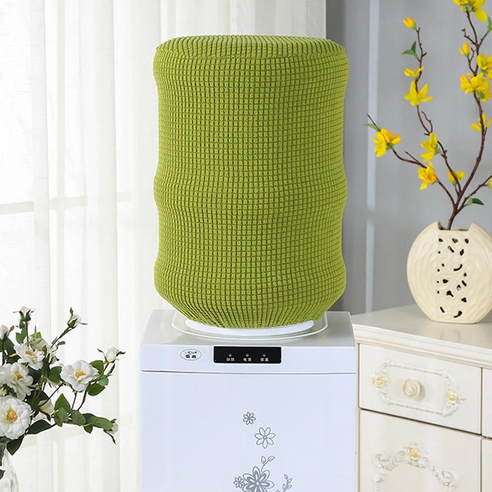 Reusable Water Dispenser Bucket Sleeve Solid Color Dust Cover Water Dispenser Cover  Living Room