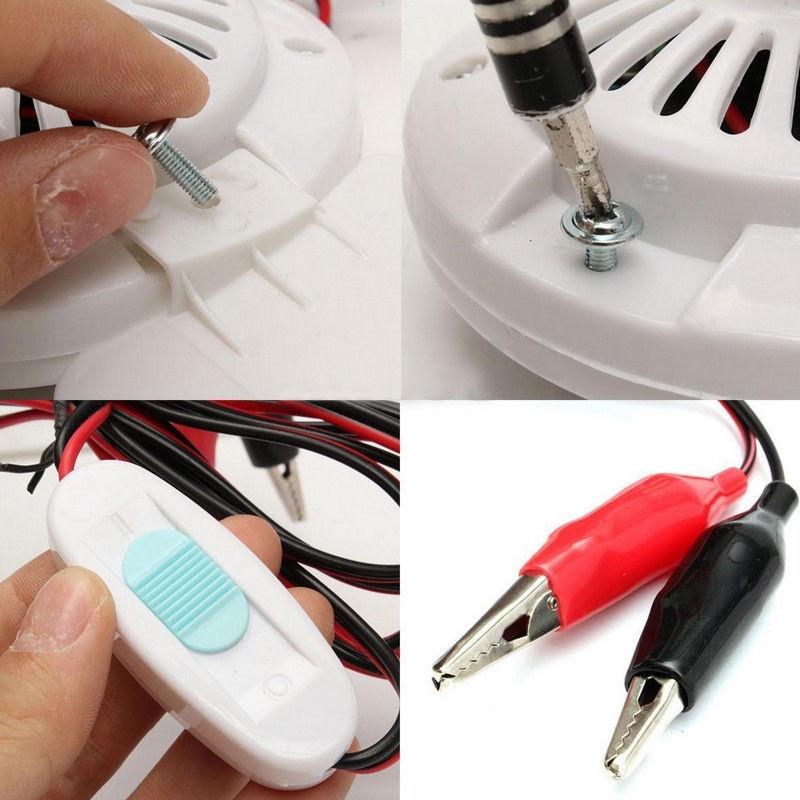 12 В Солнечный 3-лопастной потолочный аварийный вентилятор Мощный караван кемпинг с выключателем