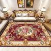 Luxury European Living Room Decoration Carpets Flower Home Decor Large Area Rug Vintage Parlor Study Anti-slip Floor Mat Tapete