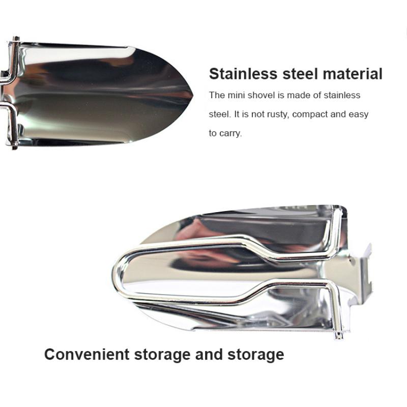 Для бизнеса Портативная мини-садовая лопата Маленькая складная лопата из нержавеющей стали Лопата для инженера на открытом воздухе Кемпинг Пеший туризм