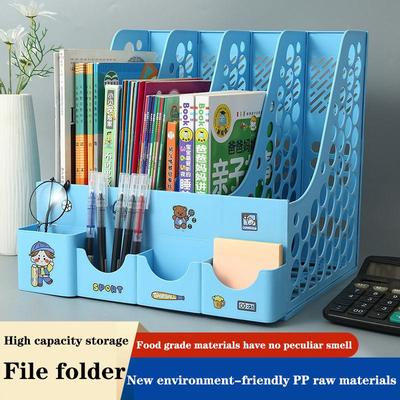 Книжная полка, настольная полка для документов, многослойная, многофункциональная, большая вместительная корзина для документов, сортировщик, ящик для хранения информации, офисные принадлежности