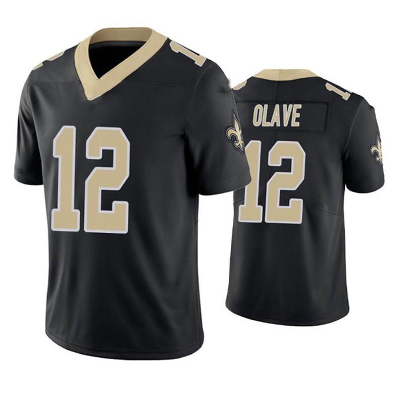 New Orleans Saints NFL Embroidered Football Jersey - 41 Kamara 7 Hill 12 Olave
