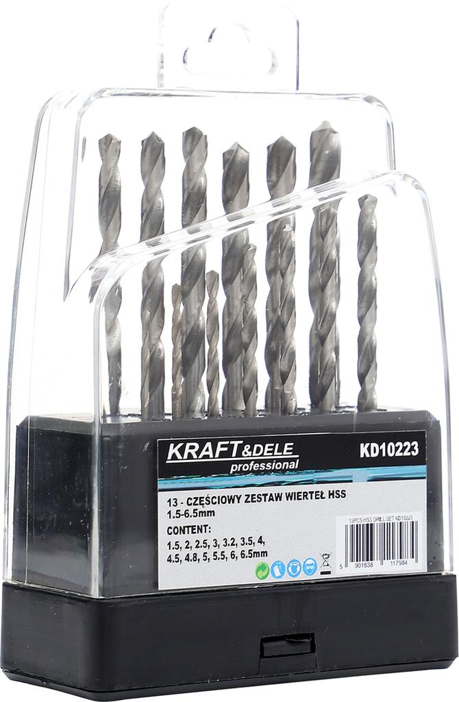HSS metal and wood drill bits 13 pcs KD10223