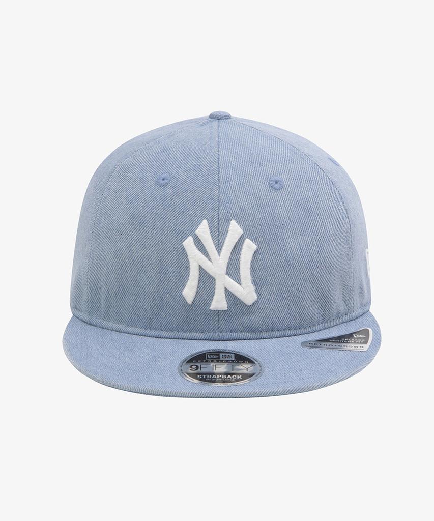 NEW ERA Mlb New York Yankees Denim Basic Retro Crown Strapback Light Blue