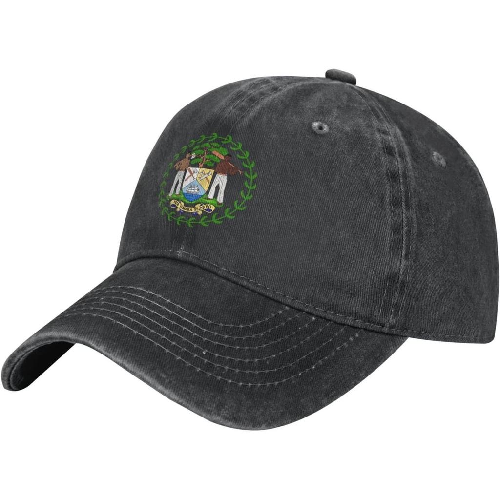 Belize Coat of Arms Baseball Cap Retro Distressed Cotton Dad Hat Adult Unisex