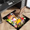 Lankybox Foxy and Rocky3 Printed Absorbent Washable Carpet, Non-Slip Bathroom Mats, Kitchen Rugs, Yoga Mat,Living Room Entrance, Camping Picnic Rugs