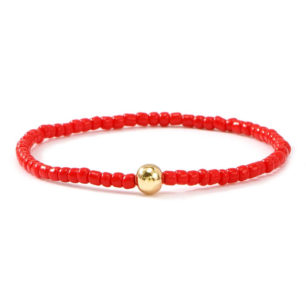 Versatile Christmas Bracelet: Red, Green, White Beads with 'MERRY' Letter, Bell, and Heart Elements