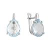 Серебряные серьги с натуральным топазом 8.225ct (2074991)