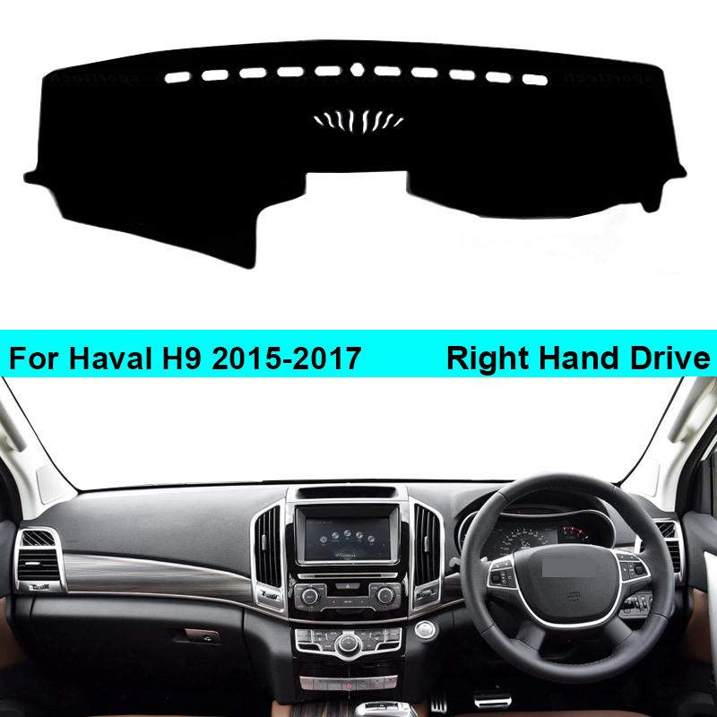 Коврик для приборной панели для Haval H9 2015 2016 2017 с левым рулем и правым рулем, 2 слоя, чехол для приборной панели автомобиля, ковер, накидка, ковер, коврик для приборной панели
