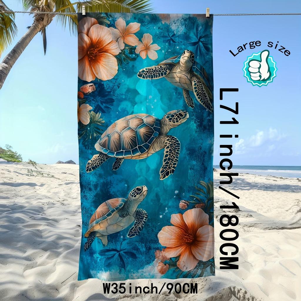 The New Microfiber Turtle Beach Towel Is Popular, And The Water-Absorbing Quick-Drying Bath Towel Does Not Stick To Sand.