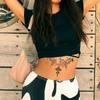 Thorn Wing Design Herbal Cross Pendant Sexy Style Temporales Fake Decorative Pattern Adhesive Backing Sticker Thigh Placement