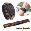 Мужской и женский широкий сплав пряжка панк защелкивающийся браслет манжета браслет кожаный браслет на запястье