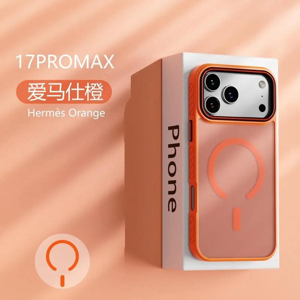 Новый Матовый Полупрозрачный Магнитный Чехол Для Телефона Для 17 17 Air 17Pro 17 Pro Max Для Magsafe Беспроводной Заряд Ударопрочный Чехол