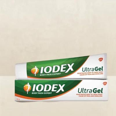 Iodex Ultra Gel+ 50ГМ Обезболивающий гель для боли в шее, плечевом суставе и спине с быстрым всасыванием