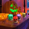 6Pcs/lot Led Halloween Ghost Pumpkin Candle Light Halloween Party Home Bar Multicolor Lamp Decoration Haunted House Horror Props